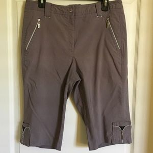 Jamie Saddock Gray Golf Shorts Ladies Capris 12